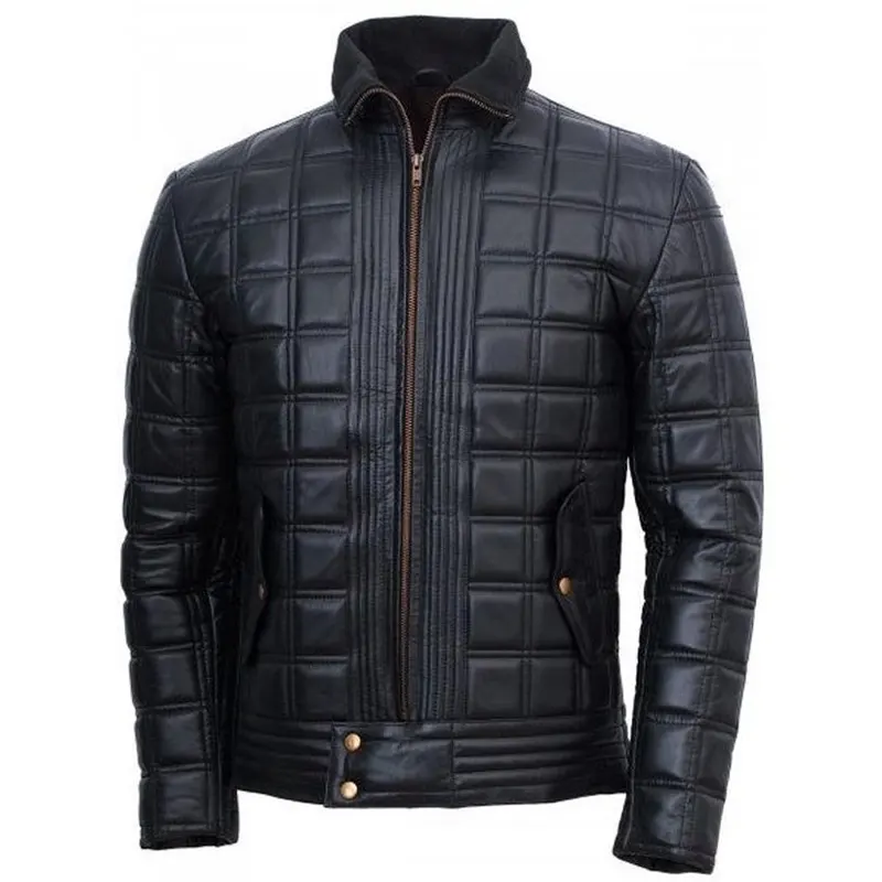 Men-Black-Full-Quilted-Zipper-Leather-Jacket