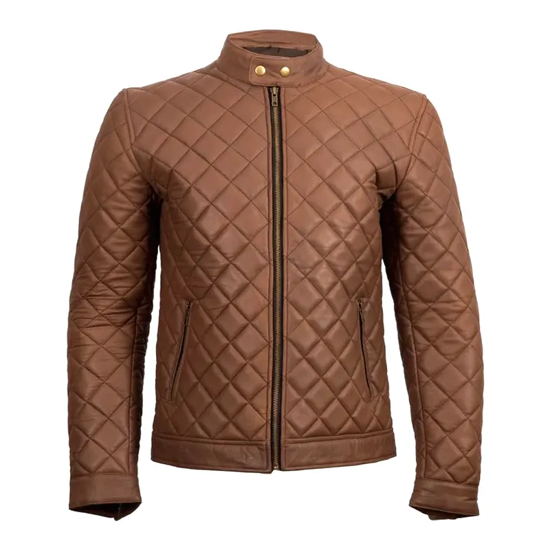 Men-Brown-Full-Quilted-Leather-Jacket