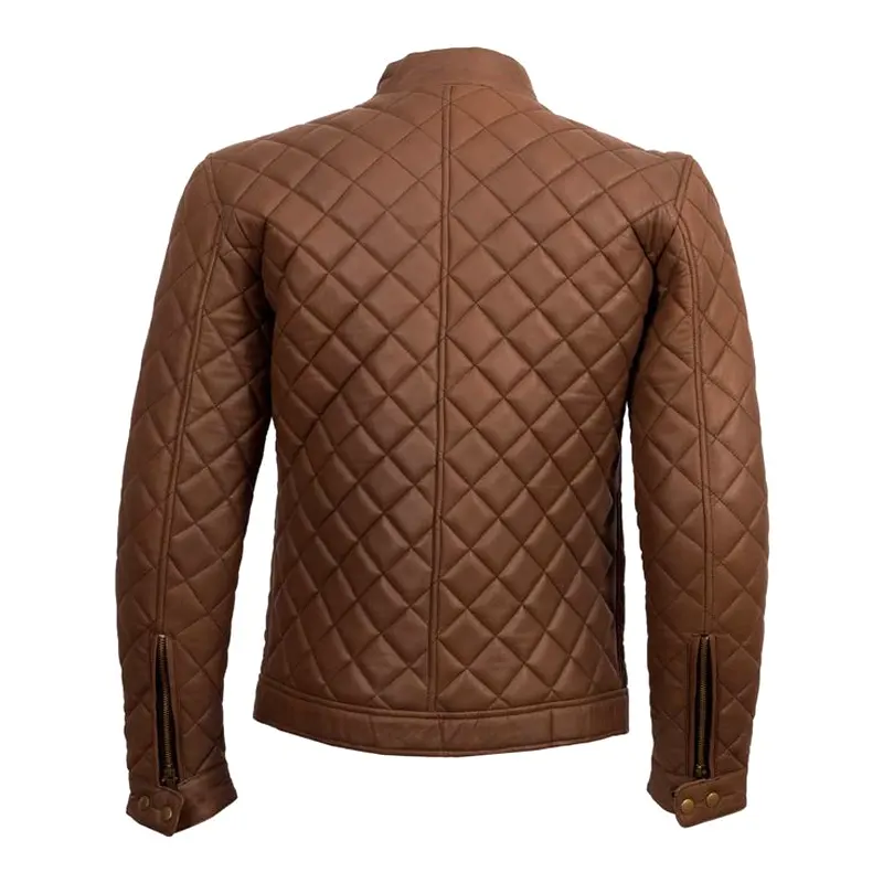 Men-Brown-Full-Quilted-Style-Leather-Jacket