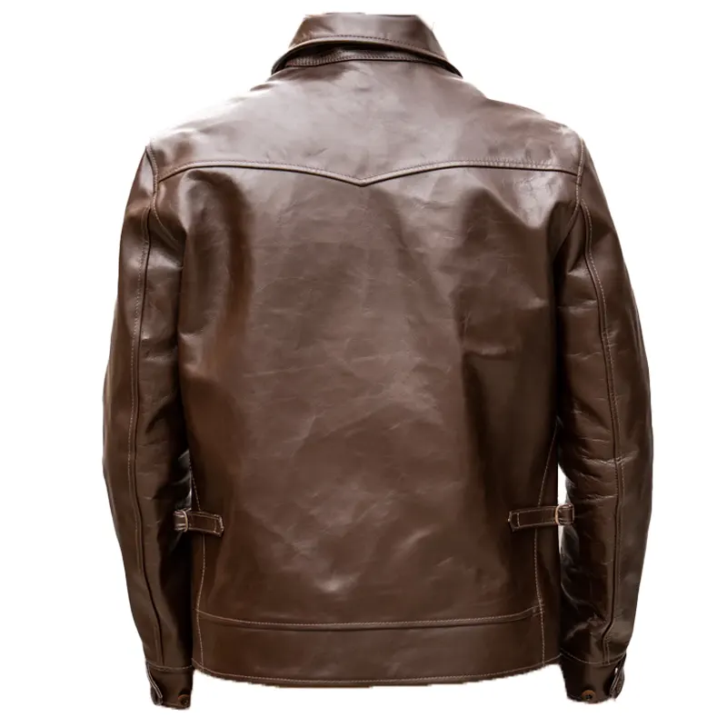 Men-Cafe-Racer-Bomber-Brown-Leather-Jacket