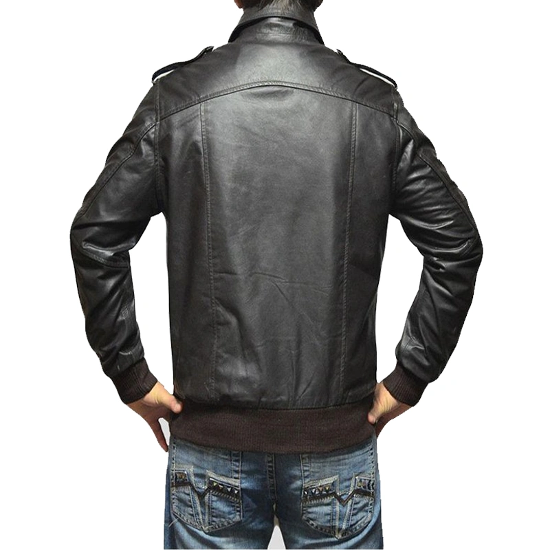 Men-Casual-Black-Leather-Jacket