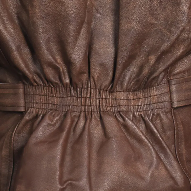 Mens-Biker-Brown-Genuine-Leather-Jacket
