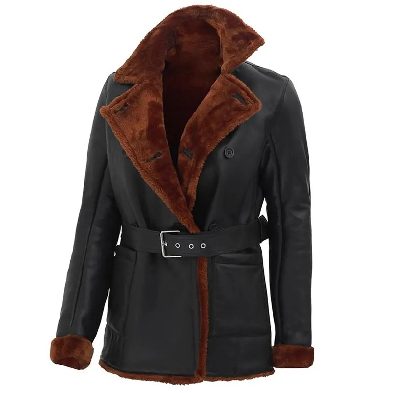 Black-Leather-Brown-Shearling-Jacket