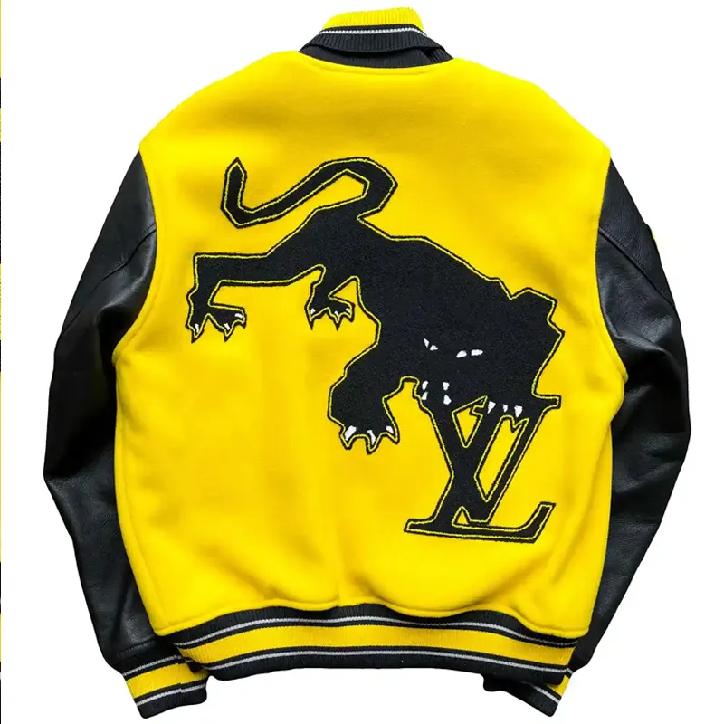 LV-Yellow-Varsity-Jacket