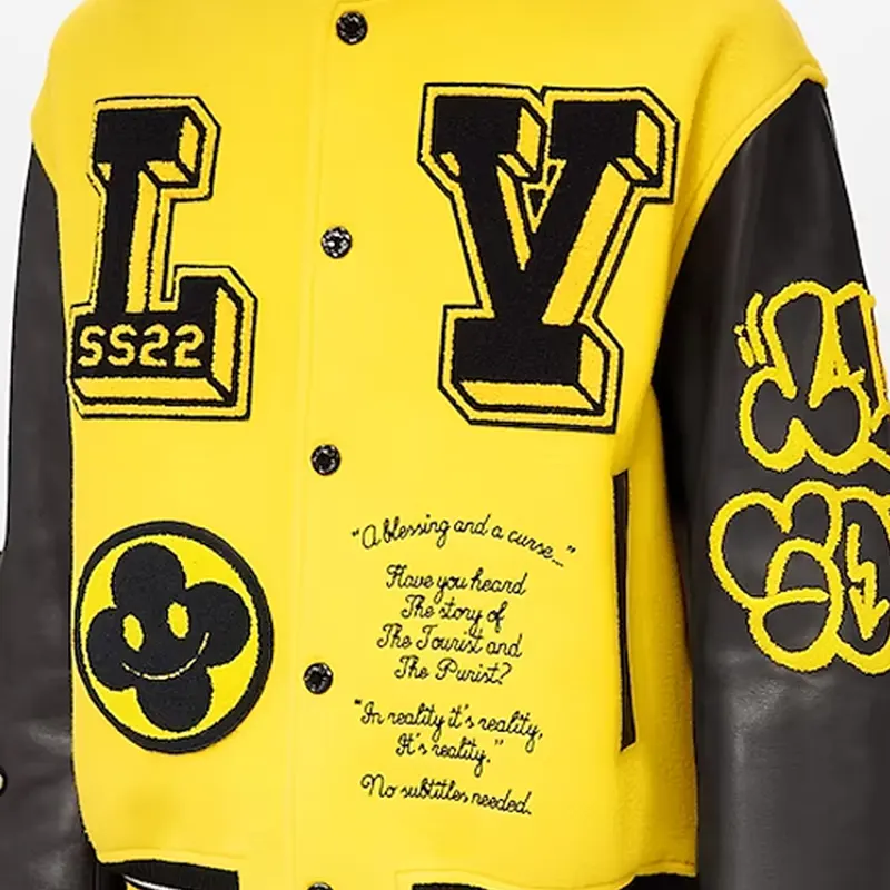 Louis-Vuitton-Yellow-Varsity-Jacket