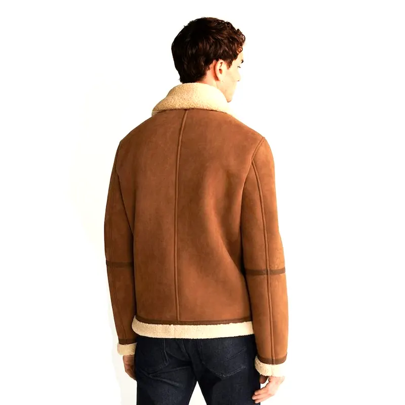 Men-Brown-Genuine-Leather-Shearling-Jacket
