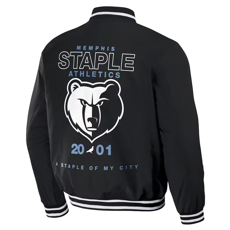 NBA-x-Staple-Black-Memphis-Grizzlies-Varsity-Jacket