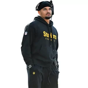 Nfl Football Steelers Black Hoodie - Image 1