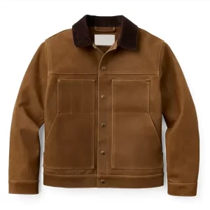 Short Cruiser Roughout Leather Jacket - Image 1