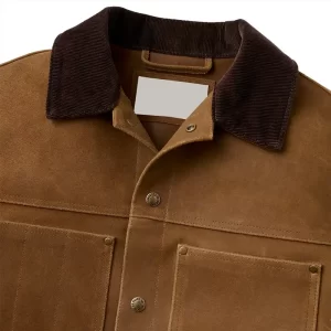 Short Cruiser Roughout Leather Jacket - Image 3