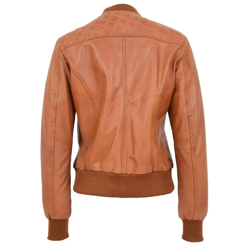 Women-Brown-Full-Quilted-Genuine-Leather-Jacket