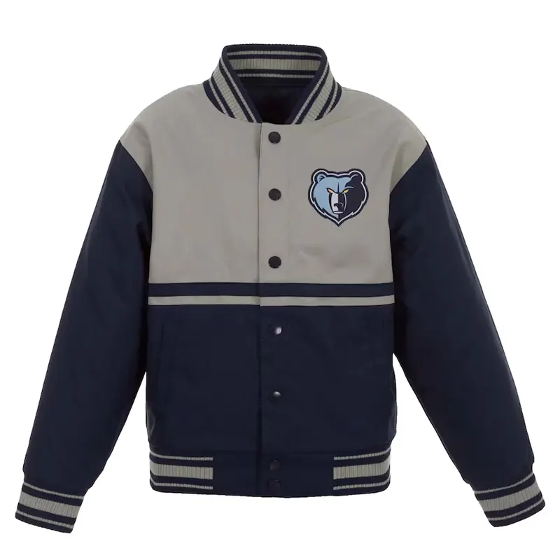Youth-Memphis-Grizzlies-Gray-Jacket