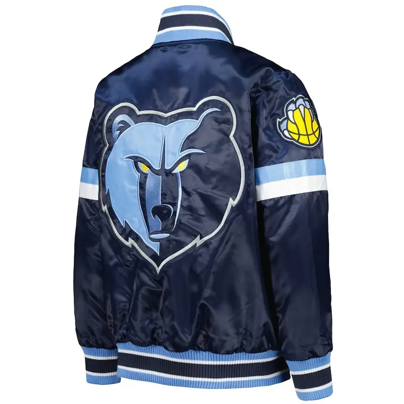 Youth-Starter-Memphis-Grizzlies-Blue-Varsity-Jacket