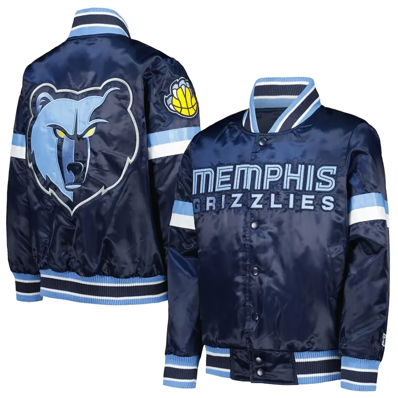 Youth-Starter-Memphis-Grizzlies-Varsity-Jacket